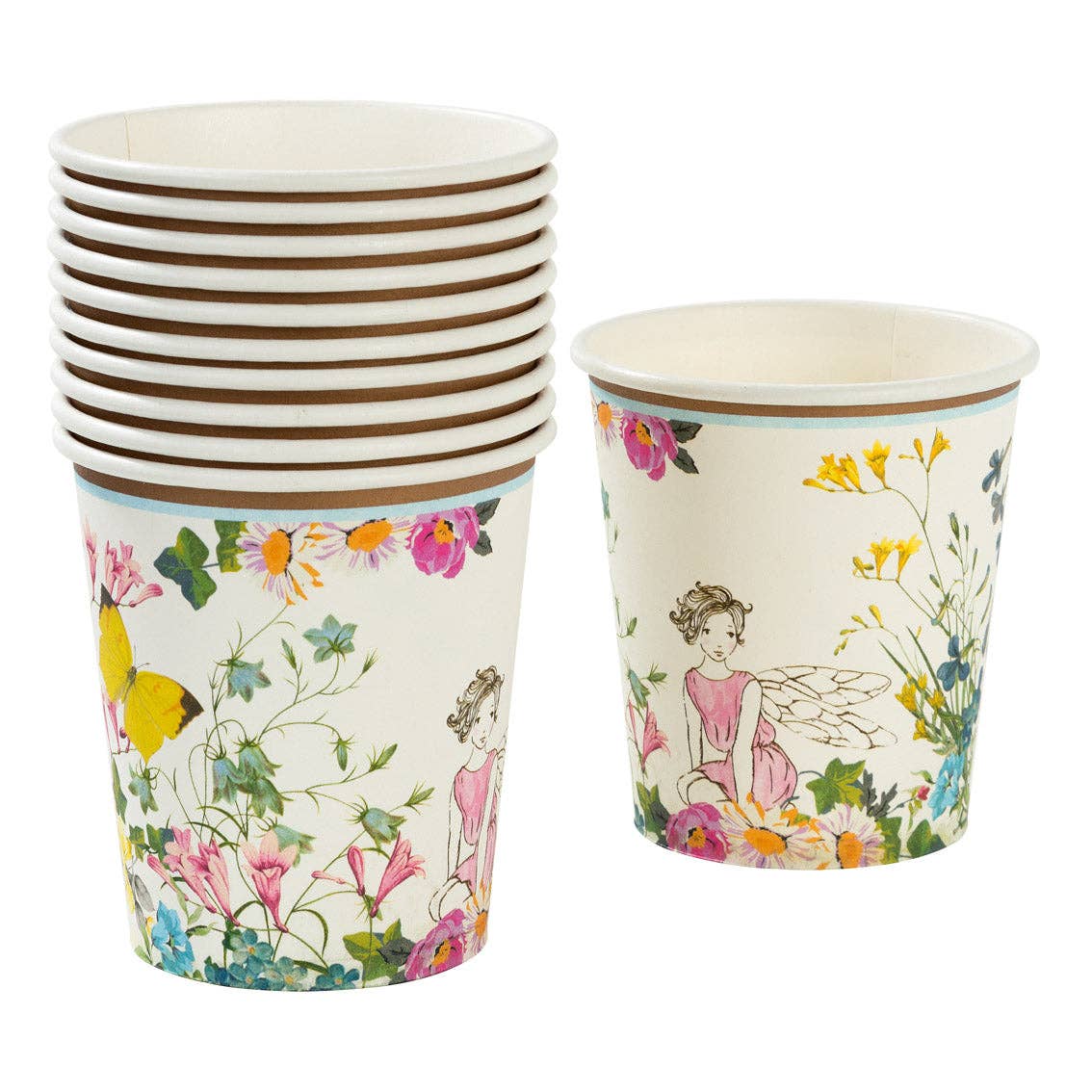 Talking Tables USA - Wholesale Disposable Cup - Fairy Paper Cups with Butterfly Detail | Party Cups |7