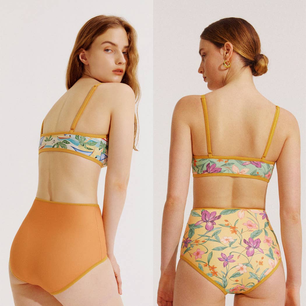 Visual Mood - Wholesale Two Piece Swimsuit - Women's - KRISTINA Reversible Bikini Set2