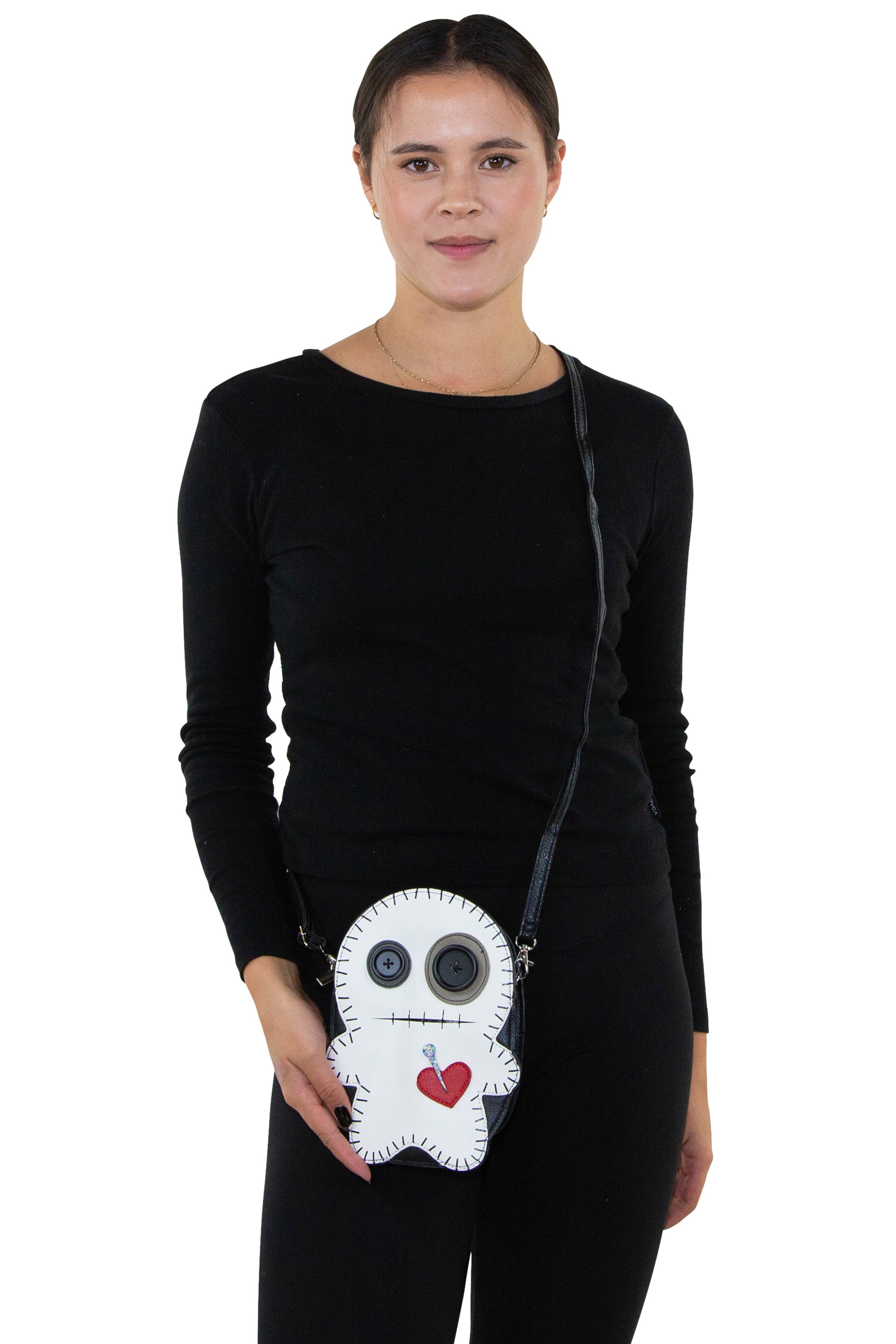 COMECO INC - Wholesale Crossbody Bag - Women's - Stitched Voodoo Doll Crossbody Bag5