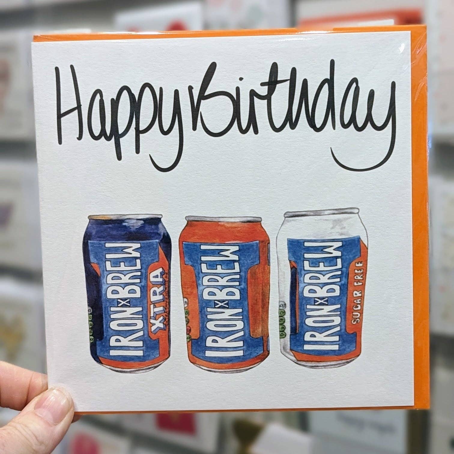 F and B Cards – wholesale Birthday card – Happy Birthday Iron Brew Trio Card0