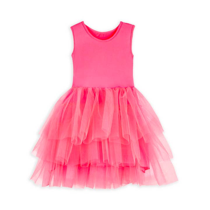 Neon pink tutu dress for wholesale by Ratatam!