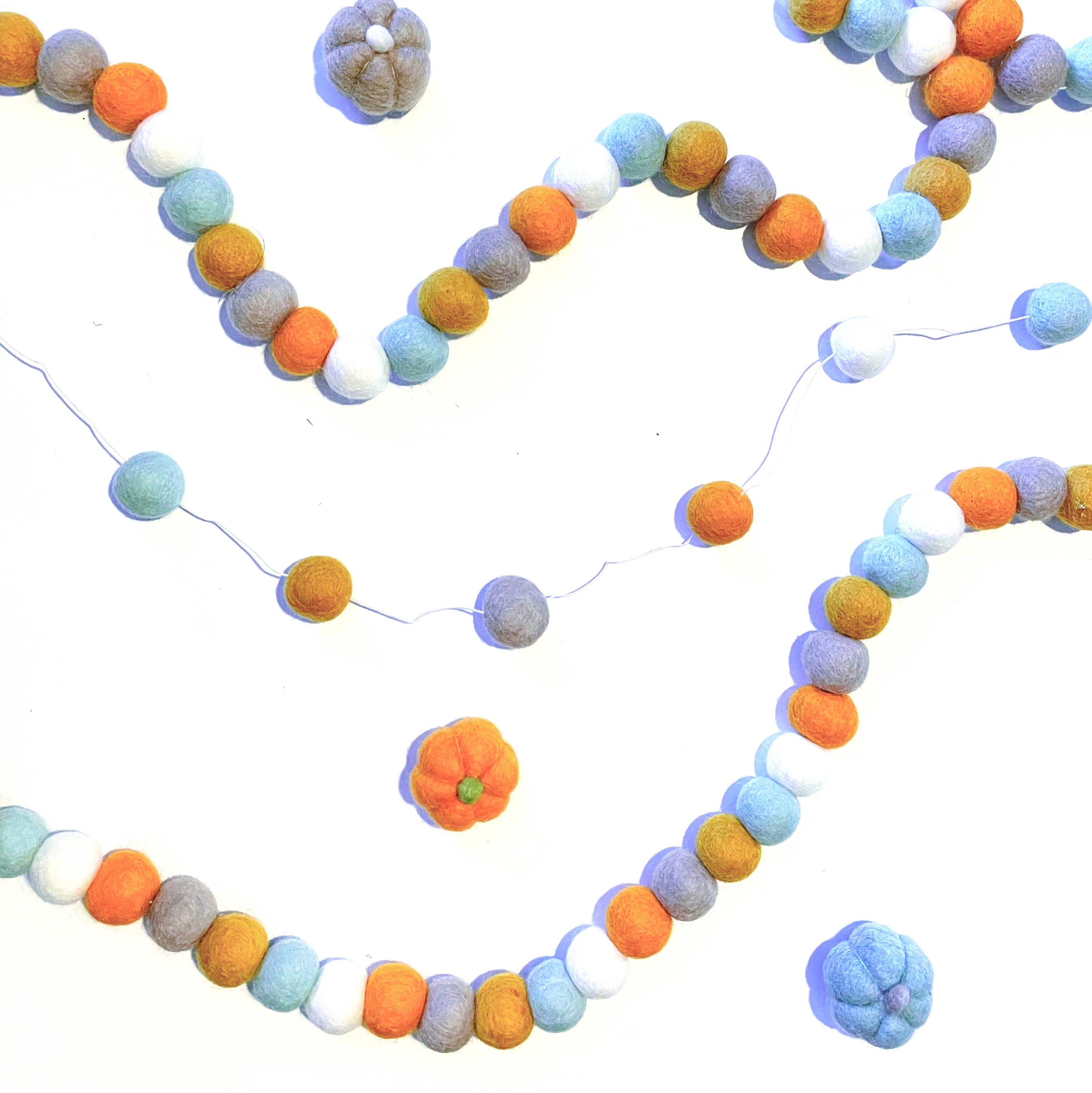 Friendsheep - Wholesale Bunting/Garland - Pumpkin Patch Fall Eco Garland Wool Ornament1