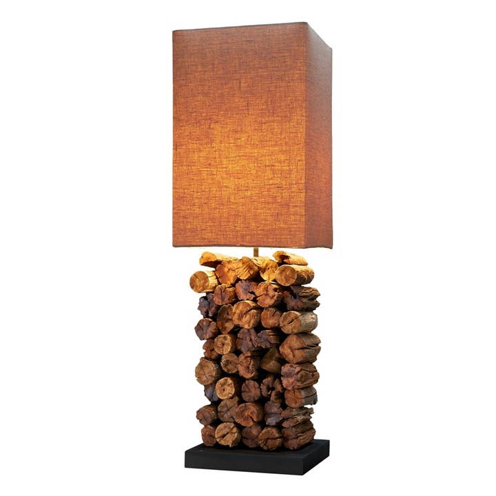 Continental Home - Vente Lampes d'appoint/de bureau - Lampe en teck Sticks