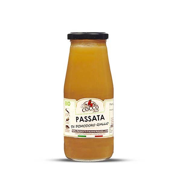 Cocco Food - Wholesale Pasta Sauce - Artisanal Yellow Tomato Puree -Ideal For Pasta
