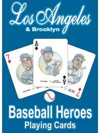 Les héros du baseball de Los Angeles (et Brooklyn) jouent aux cartes pour les fans des Dogers pour la vente par Midwest Novelty / Parody Productions