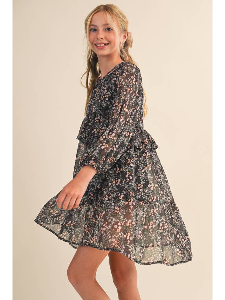 heart and arrow - Wholesale Dress - Kids - TWEEN KIDS GIRLS LAYERED HI LOW MIDI DRESS (7-14)6