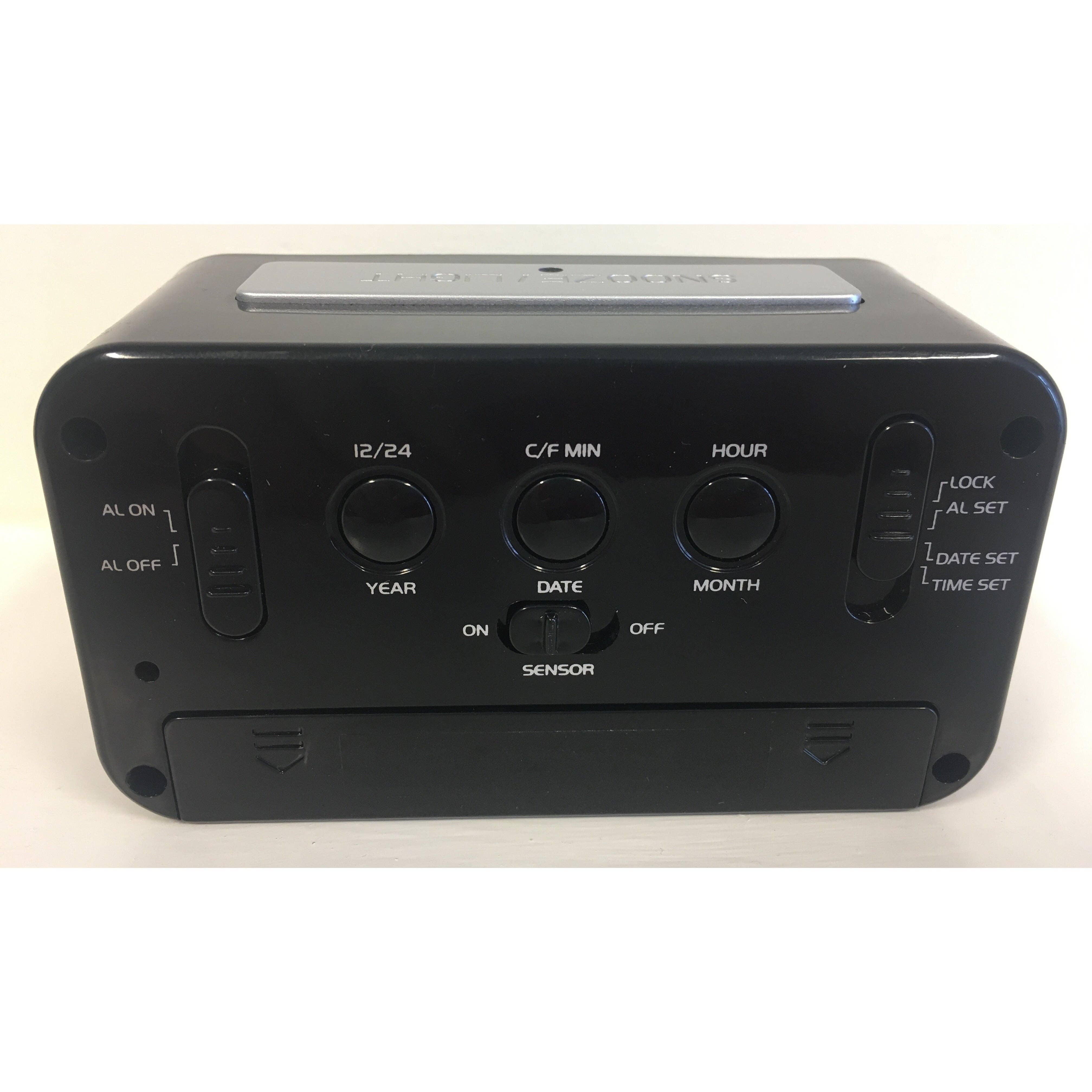 Viceni – wholesale Alarm clock – LCD Digital Alarm Clock in Mat Black2