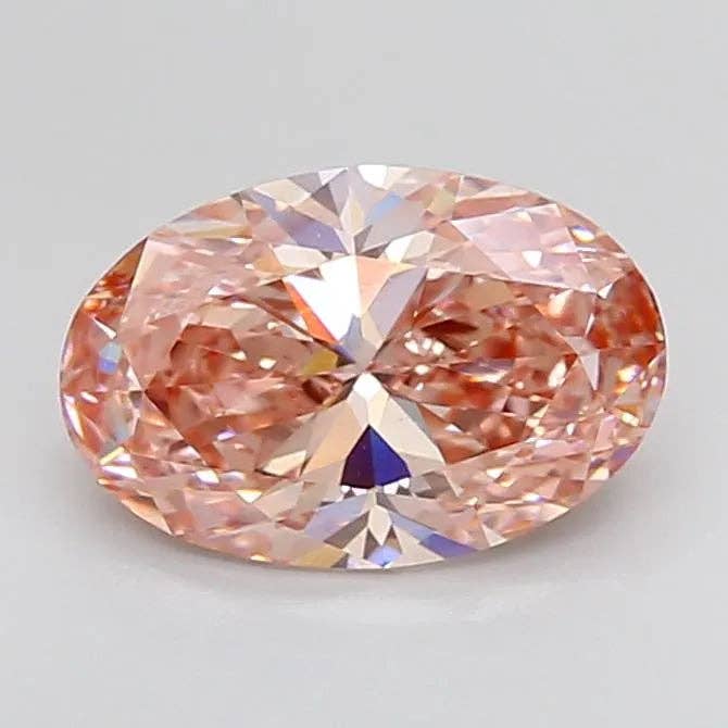2,19ct Ovale Laboratorium Gekweekte Diamant (Kleur Fancy Vivid Pink, Zuiverheid VS1, IGI Gecertificeerd) voor wholesale door LooseDiamondNet