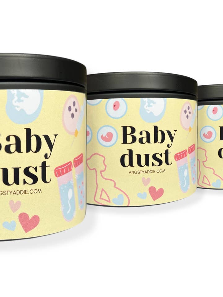 IVF candle gift, IVF gift, infertility gift for wholesale by Angsty Addie