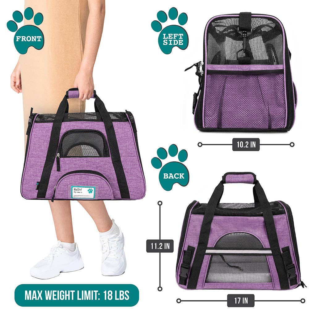 PetAmi - Wholesale Pet Carrier - Cat/Dog - Heather Tote Bag Pet Carrier80