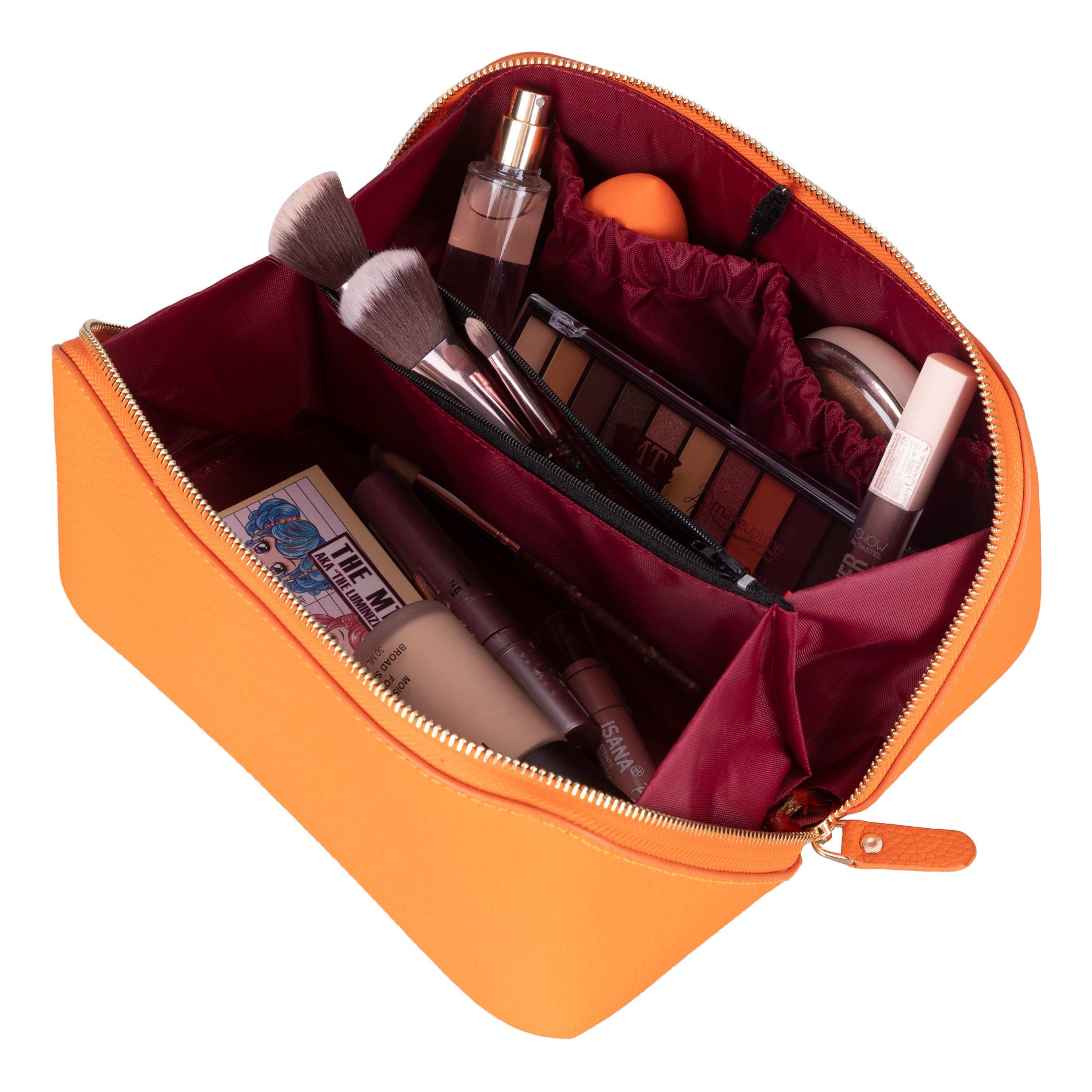 Lupinny Leather - Vente Trousses de maquillage/cosmétique - Trousse de maquillage en cuir Ellati – Trousse de toilette et étui de voyage durable30