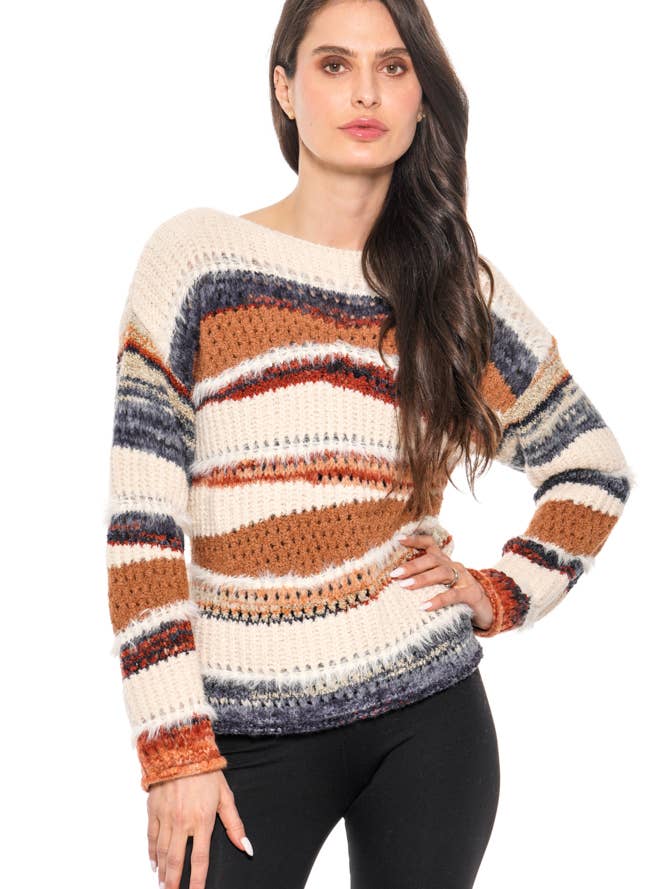 24068 MULTI COLOR SWEATER for wholesale by Adore