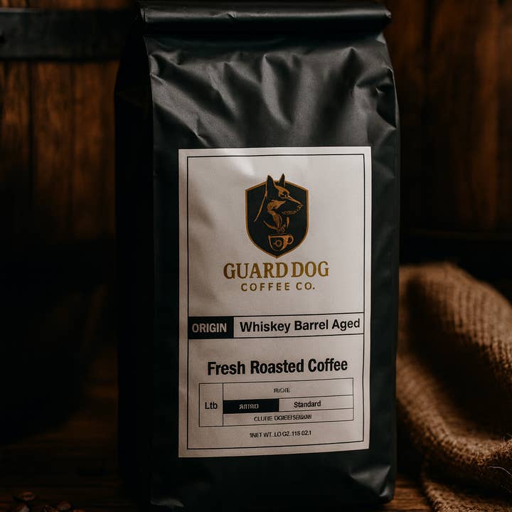 Whiskey Barrel Aged for wholesale by Guard Dog Coffee