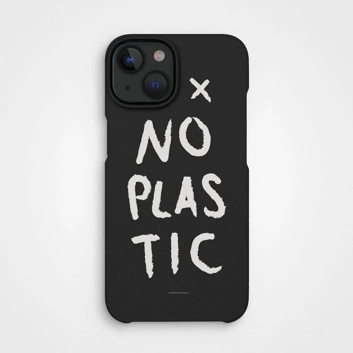 Plant-based phone case, no plastic, white | Charcoal black for wholesale by agood company