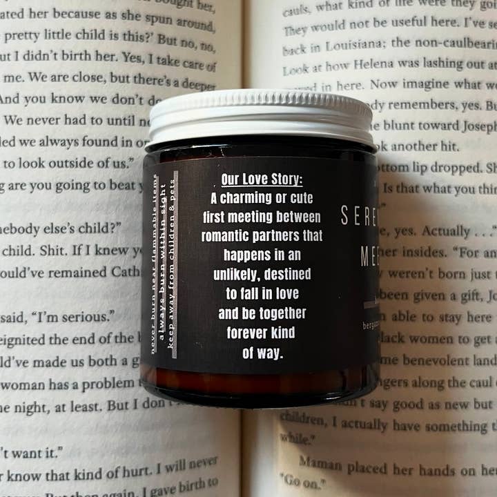 A Scent Story Candle Co - Wholesale Jar/Filled Candle - Serendipitous Meet - Cute | Bookish Candle | Soy Wax1