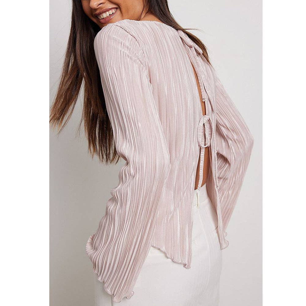 alberalkirk - Vente Chemisier – femme - Blouse courte nouée pour femmes N25A5982