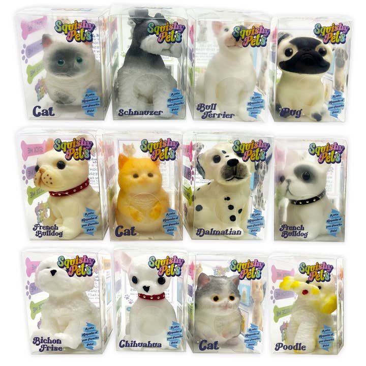 Novelty Brands - Wholesale Squishy Toy - Kids & Baby - So Much Fun! Squishy Pets Keepsake Assortment - 12/Display3