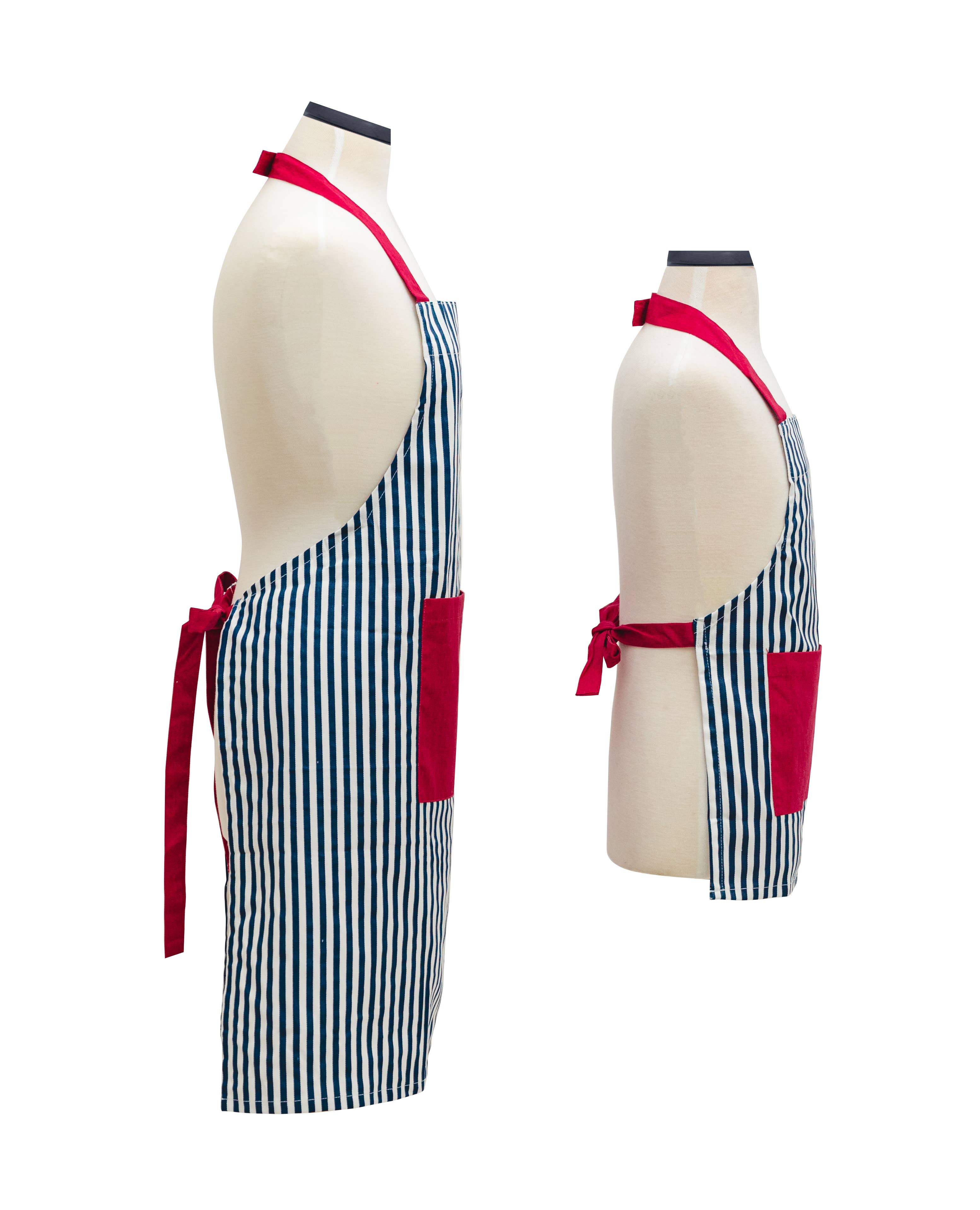 Handstand Kitchen - Wholesale Apron - Striped Adult and Youth Apron Set - Matching Family Gift2