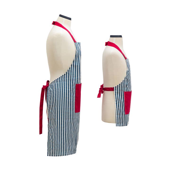 Handstand Kitchen - Wholesale Apron - Striped Adult and Youth Apron Set - Matching Family Gift2
