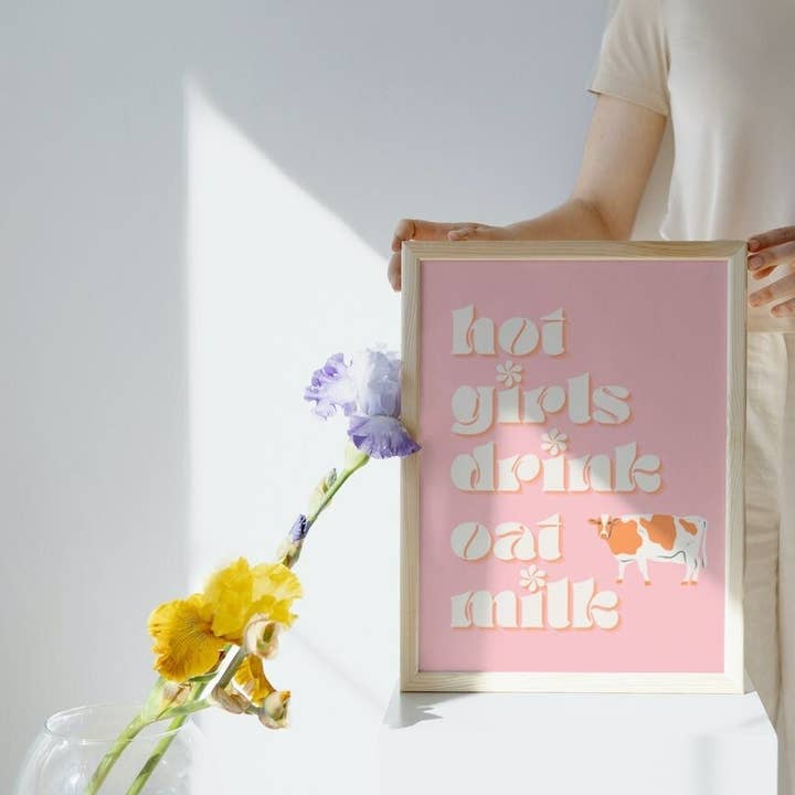 Lait d'avoine | Oat Milk Print, Coffee, Barista, Coffee Shop, pour la vente par Moo and May Studio