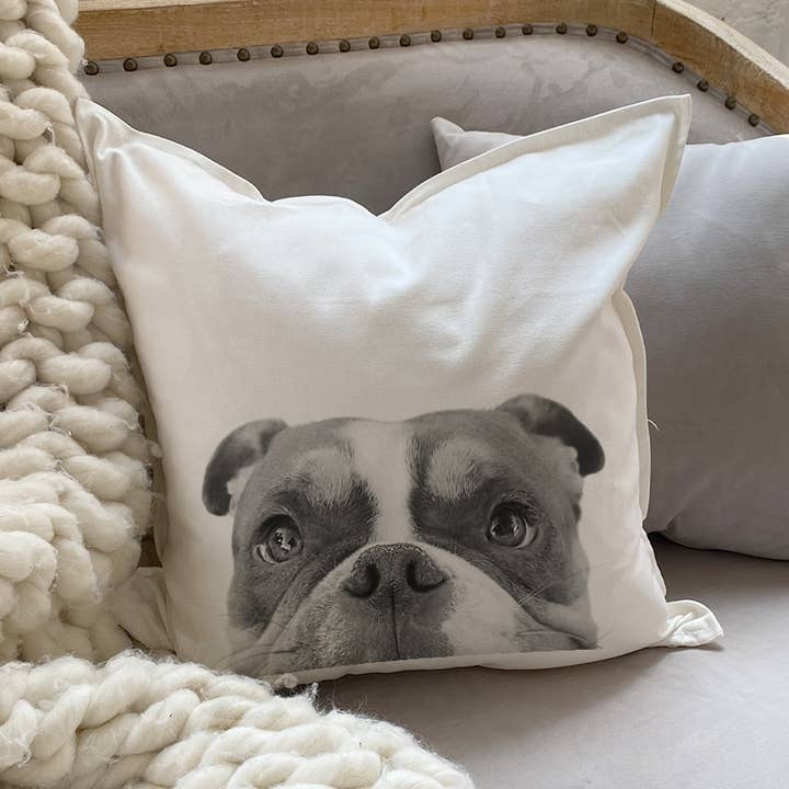 American Bulldog 2 Pillow Cover for wholesale by Perkie Prints