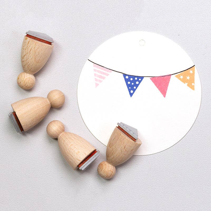 Perlenfischer - Wholesale Rubber/Decorative Stamp - 6x Stamp Set | Bunting1