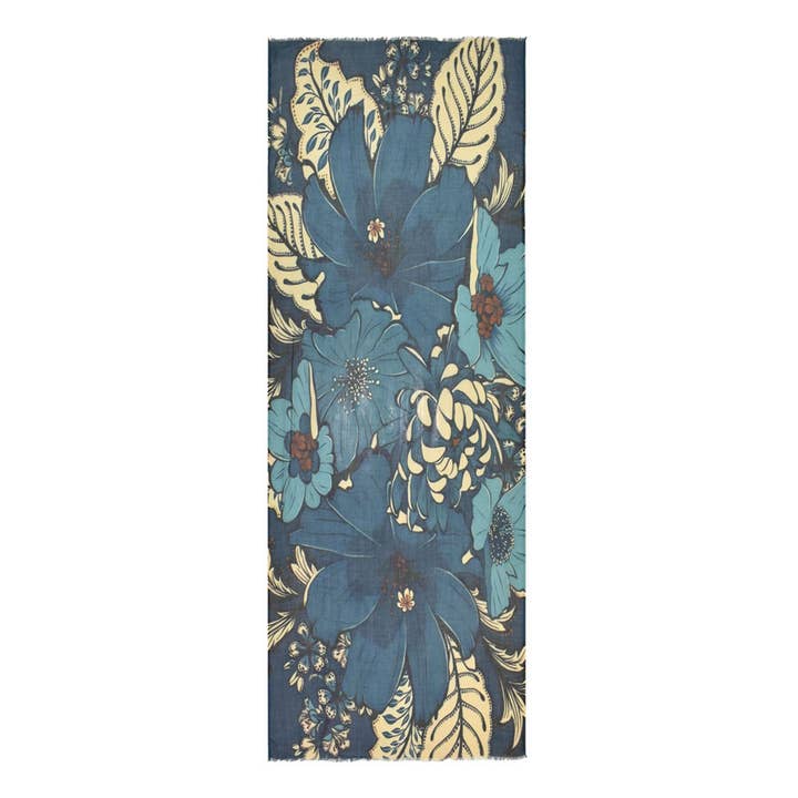 Corcavado Eiland-geïnspireerde Bloemensjaal voor wholesale door Dupatta Designs