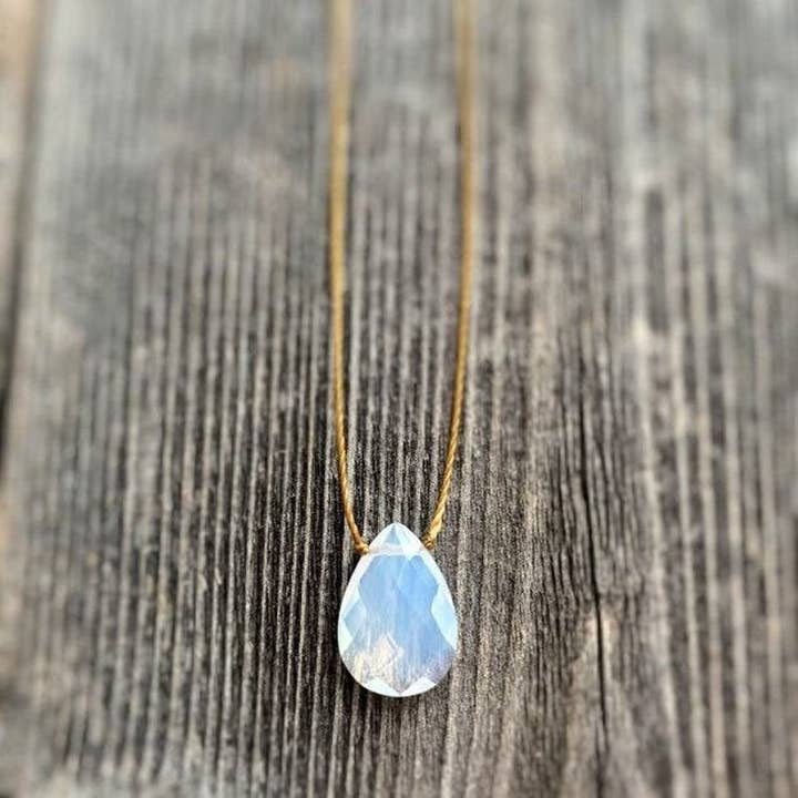 Merelani Designs - Wholesale Pendant/Charm Necklace - Opalite Teardrop Necklace10