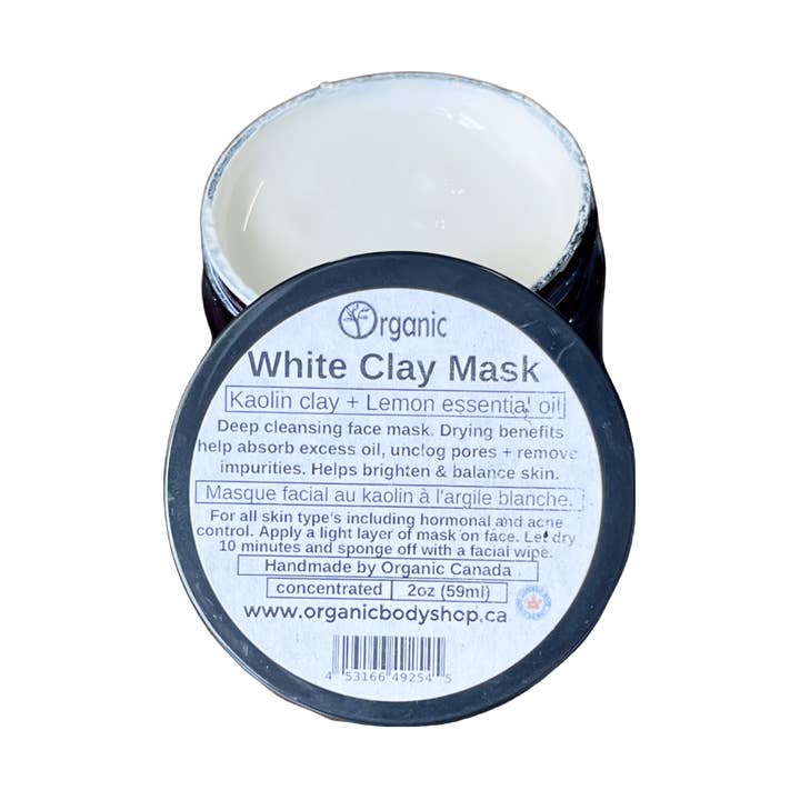 White Clay Mask. Kaolin Citrus face detox. for wholesale by Organic Body Shop