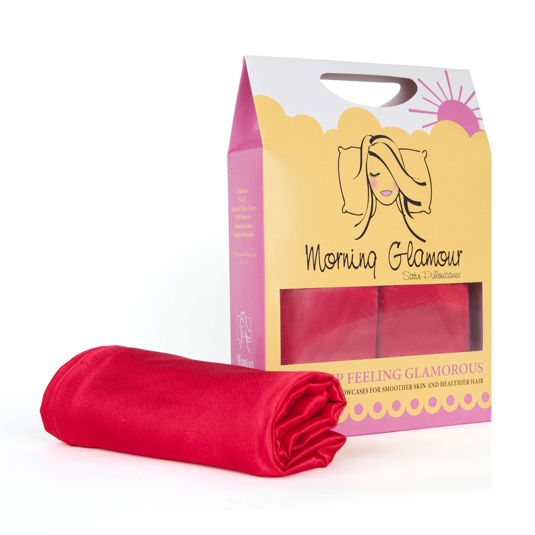 Morning Glamour – wholesale Bedding pillowcase/sham – Signature 2PK Satin Pillowcase- STANDARD/QUEEN18