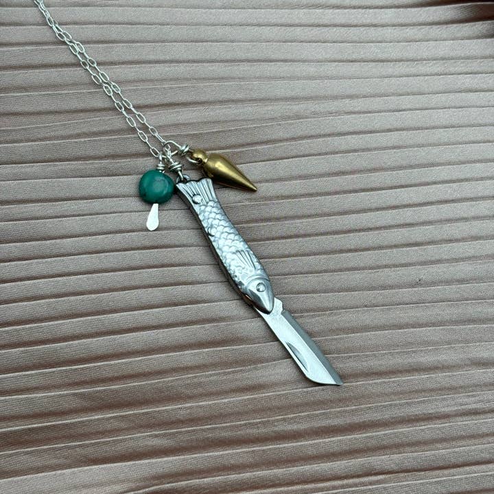 Fluff Hardware – Colar pingente/pendente por atacado – O Colar Feeesh Billie14