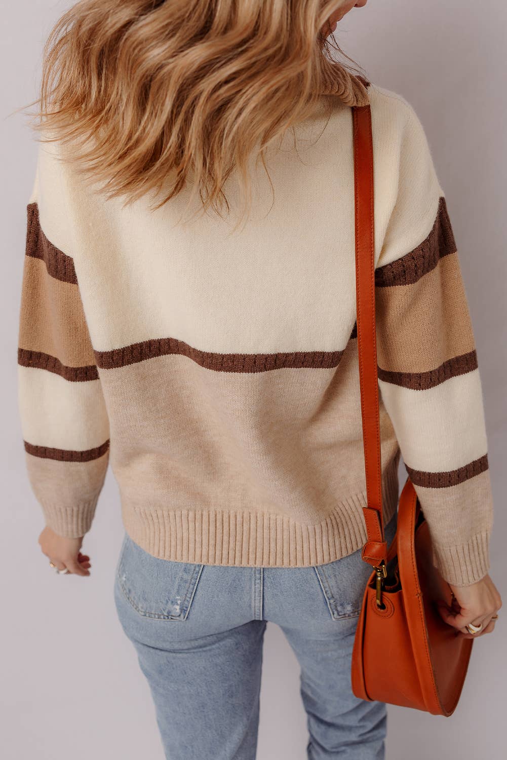 Parchemin Pull à col zippé colorblock LDC en vente sur Faire1