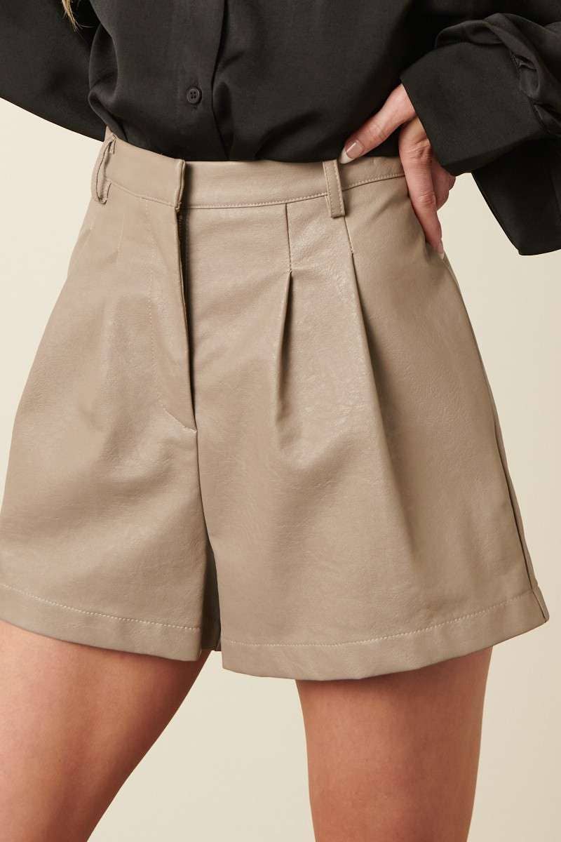 mittoshop - Wholesale Shorts - Women's - LEATHER WORK SHORTS0