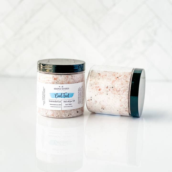 Simply Stated Bath & Body - Wholesale Bath Soak/Milk - Cool Feet – Exfoliating Foot Polish & Soothing Pedi Soak1