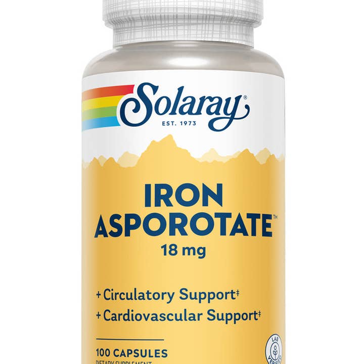 Solaray - Wholesale Oral Supplement/Vitamin - Iron Asporotate 18mg