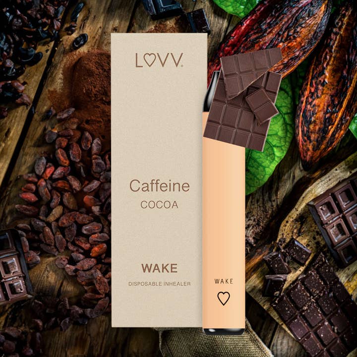 LUVV Labs - Wholesale Aromatherapy Inhaler - 10 LUVV WAKE Caffeine & B12 Infused Cocoa Flavored Inhealers2