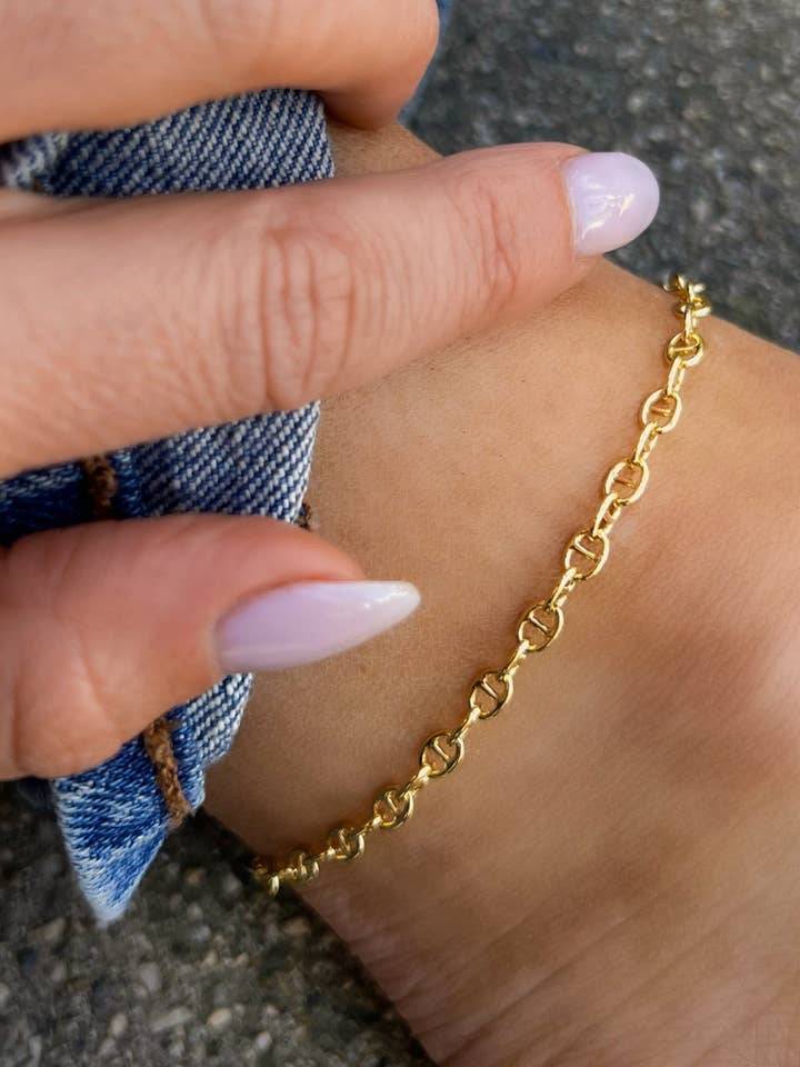 Nora Anklet for wholesale by JacqMaria Jewelry