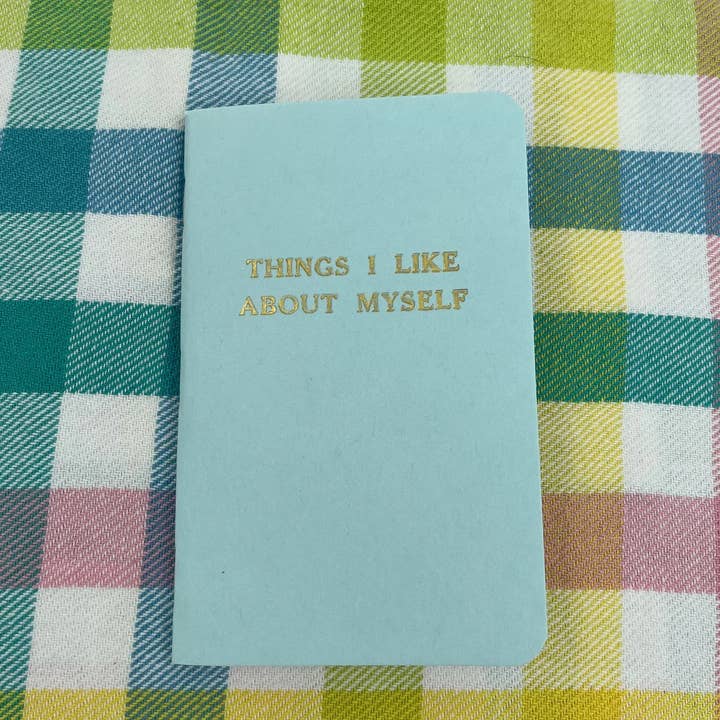 Things I like About Myself Pocket Notebooks for wholesale by Scallywag Letterpress