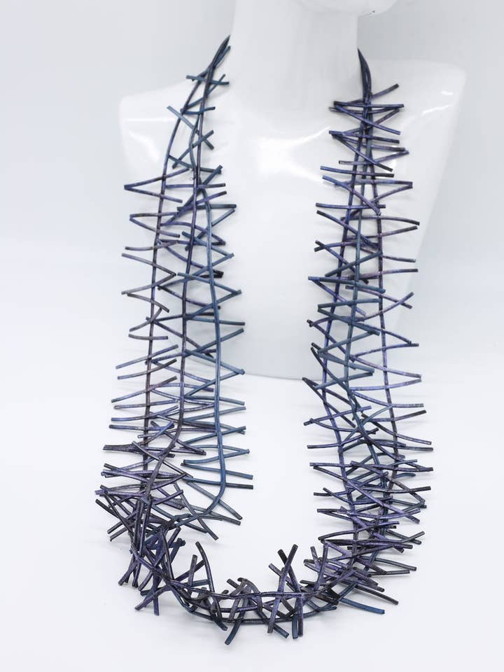 3 Strand genanvendt kunstlæder fugle reden halskæde for engroshandel hos Jianhui London