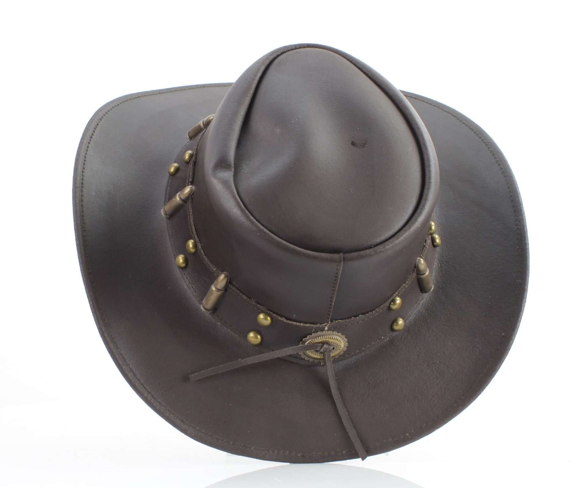 Leather Impressions Inc - Wholesale Cowboy Hat - Unisex - Shapeable Cowboy Hat with 12 Gauge Bullet Slice & Embellishe15