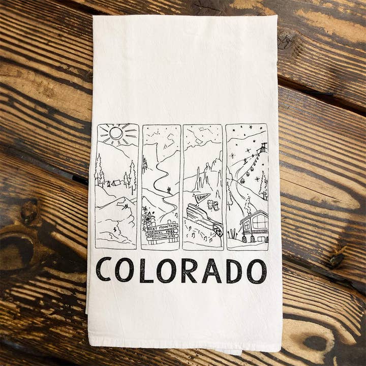 Akinz - Wholesale Tea Towel - Colorado Seasons Tea Towel