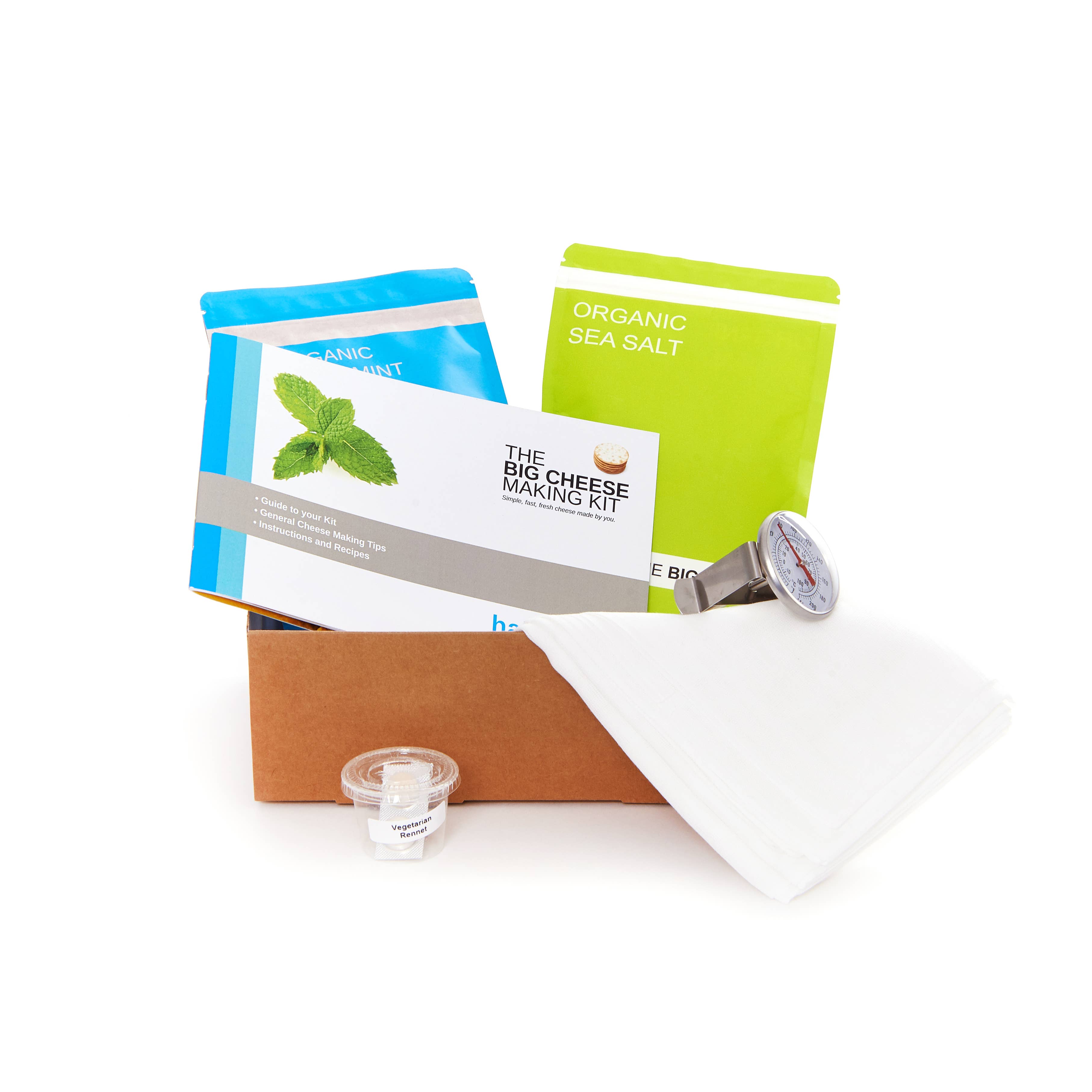 The Big Cheese Making Kit - Wholesale DIY Food Kit - MOZZARELLA & RICOTTA CHEESE MAKING KIT- foodie gift1