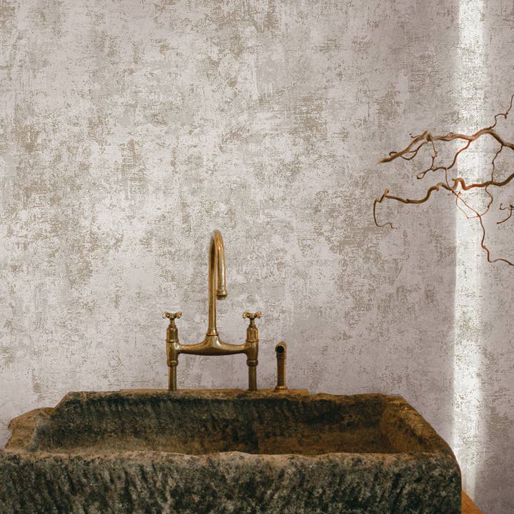 Tempaper & Co ® - Wholesale Wallpaper - Distressed Pearl Peel and Stick Wallpaper, 28 sq. ft.1