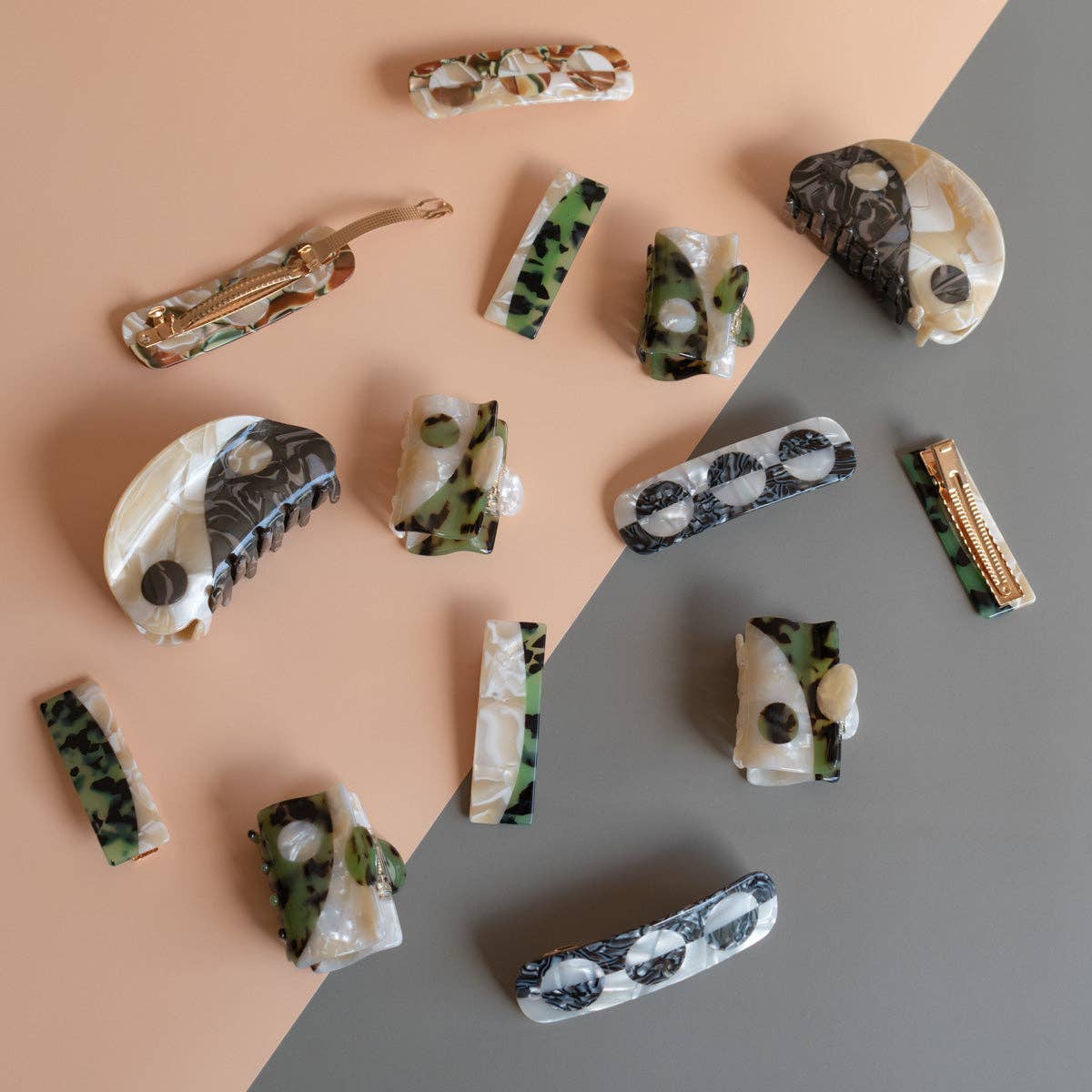 WINONA IRENE – wholesale Hårklämma - Dam – Original stor neutral Yin-Yang hårklo9