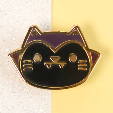 Alfiler esmaltado con cabeza de dracucat para venta al por mayor de Sparkles in the Wild