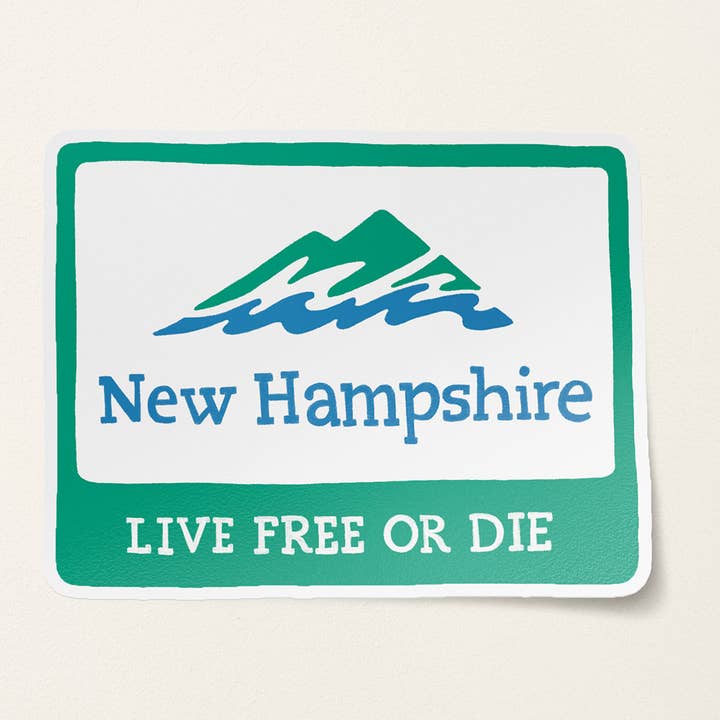 New Hampshire Sign Sticker for wholesale by Little Something Co.