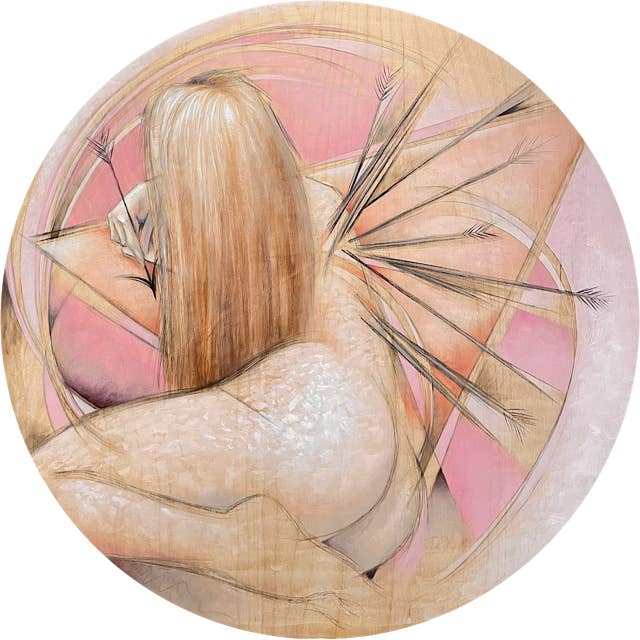 Cupid Tried, But She Was Impervious Art Print for wholesale by Sumner Crenshaw Art