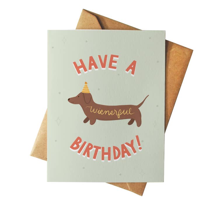 Have a Weinerful Birthday for wholesale by Mazapan Paper Co.