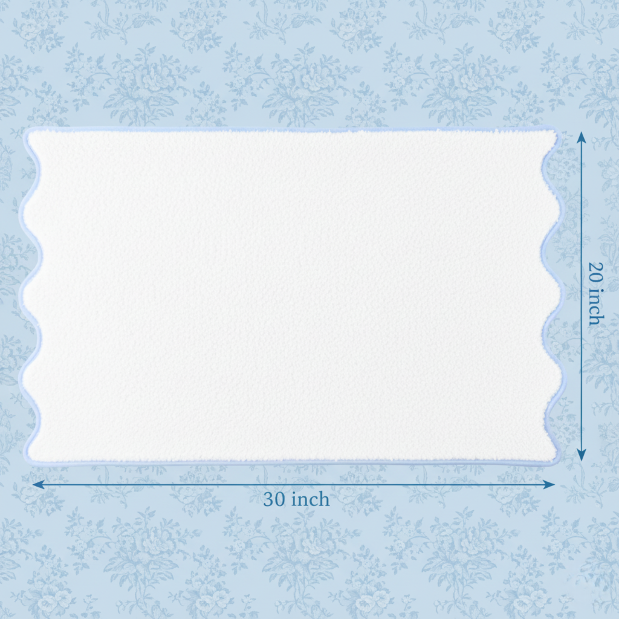 Lotus Linen – wholesale Badrumsmatta – Lyxig badrumsmatta i bomull med kammusselkanter87