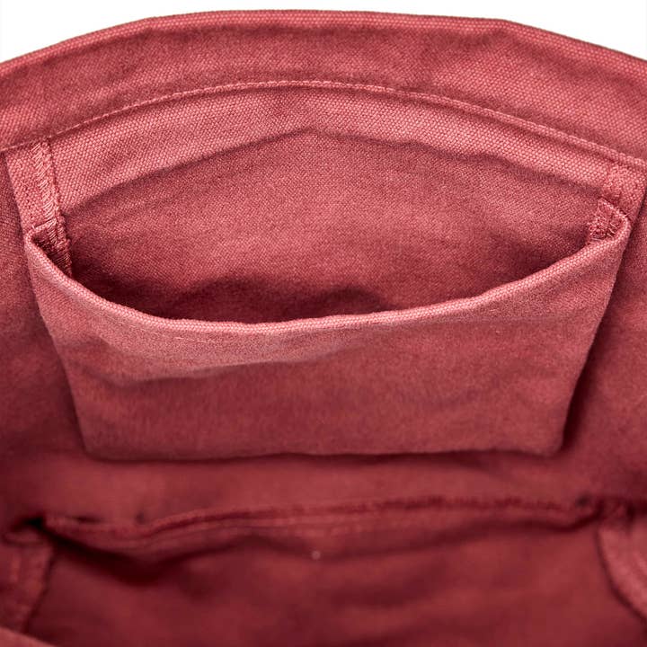 Tintok - Wholesale Crossbody Bag - Unisex - Mira Canvas Bag - Dusty Cedar 100% organic cotton6